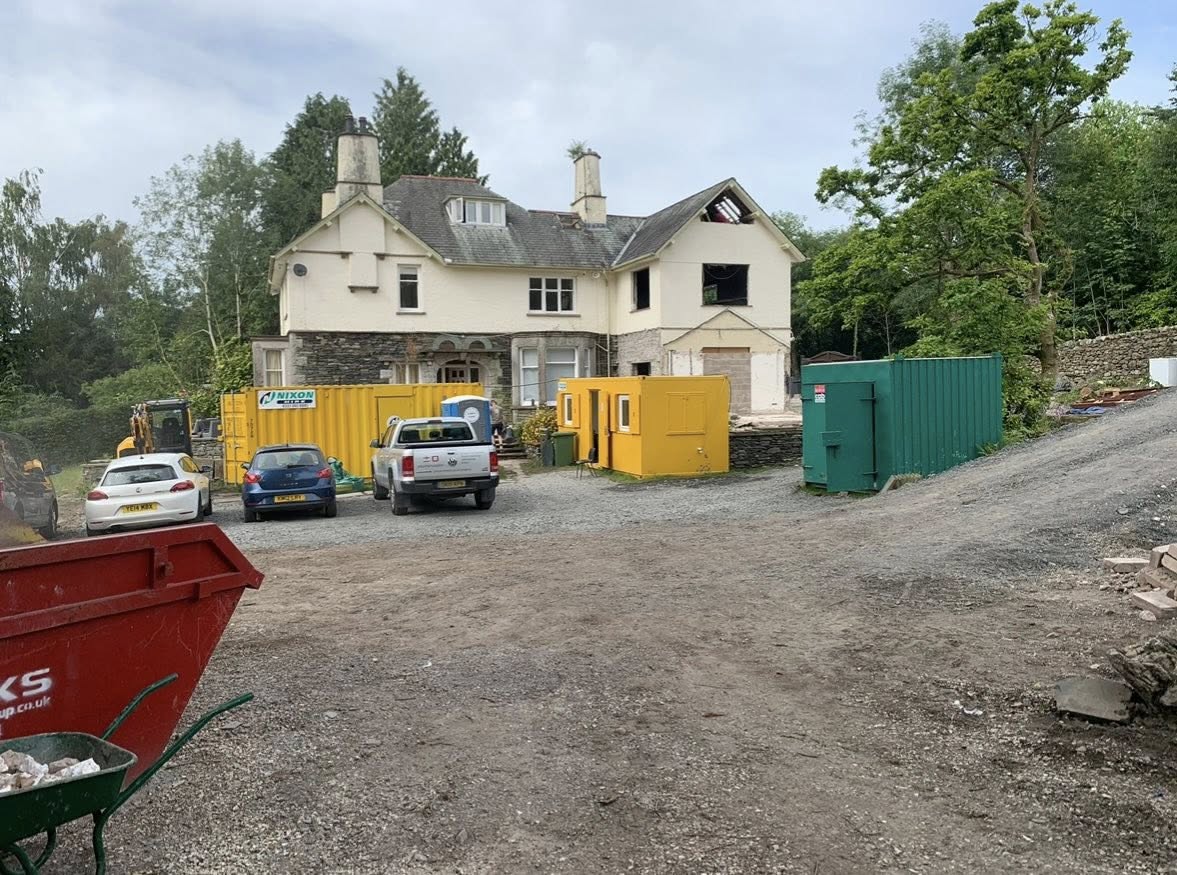 Active construction site